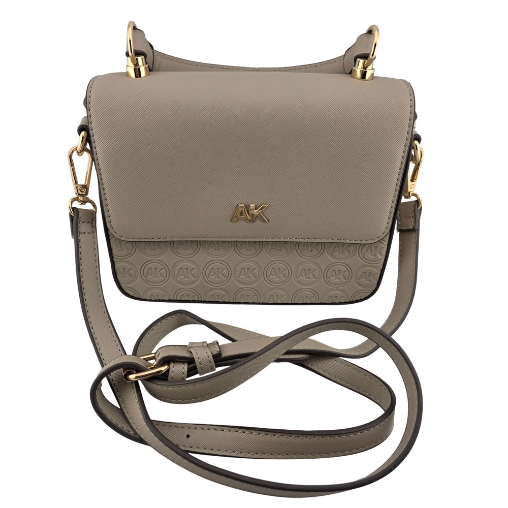 Anne Klein‎ Mini Purse Flap Crossbody AK Logo Detachable Adjustable Strap